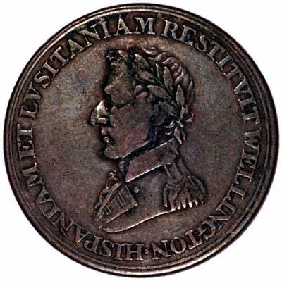 Obverse of Wellington Medallion