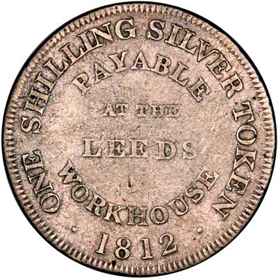 Reverse of 1812 Shilling Token