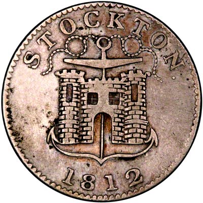 Obverse of 1812 Shilling Token