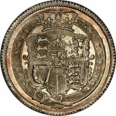Reverse of 1816 George III Shilling