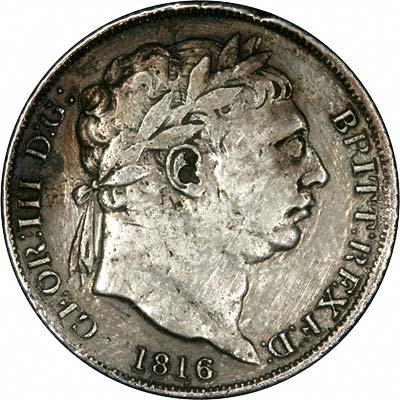 Obverse of 1816 Sixpence