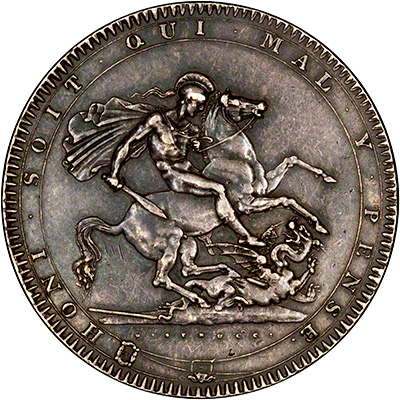 Reverse of 1818 George III Crown