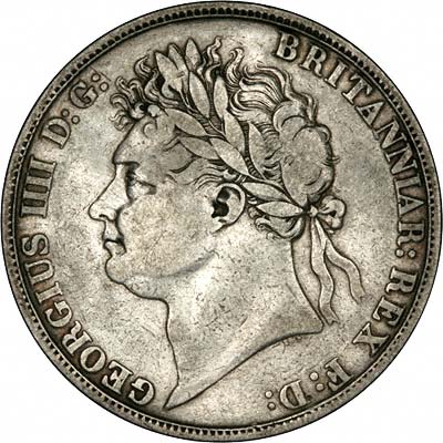 Obverse of 1822 George IV Crown