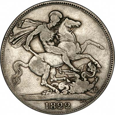 Reverse of 1822 George IV Crown