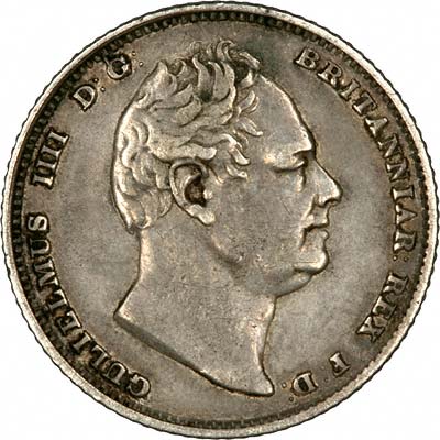 Obverse of 1831 Sixpence