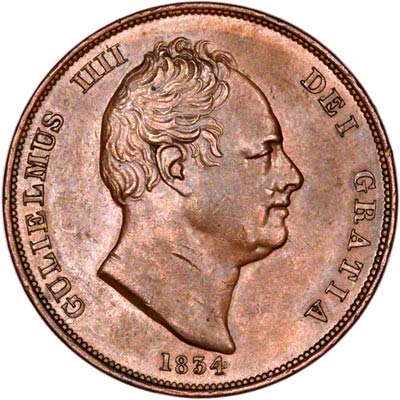 Obverse of 1834 Penny