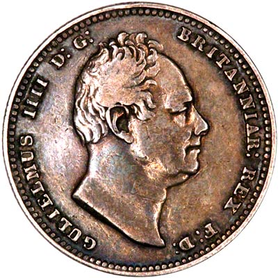 Obverse of 1825 George IV Shilling