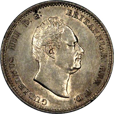 Obverse of 1836 William IV Groat