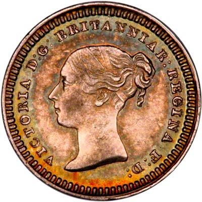 Obverse of 1838 Threehalfpence