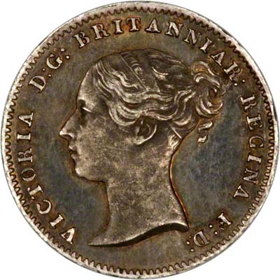 Obverse of 1839 Victoria Proof Groat