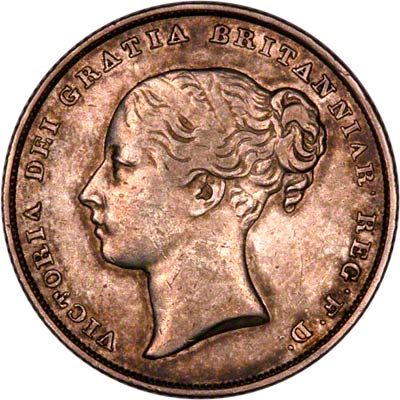 Obverse of 1839 Shilling
