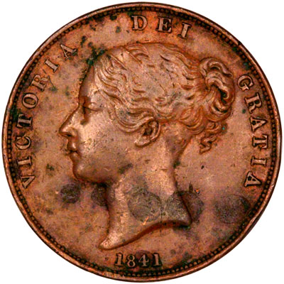 Obverse of 1841 Penny