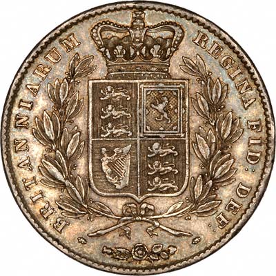 Reverse of 1844 Young Head Crown