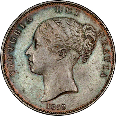 Obverse of 1853 Penny
