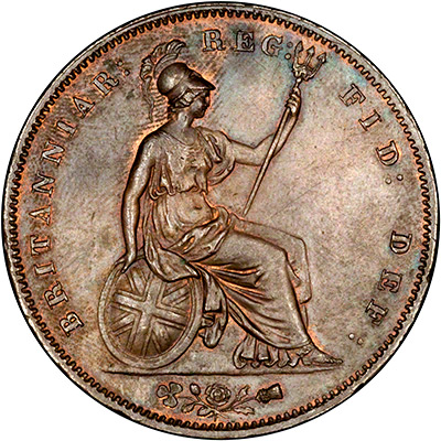 Reverse of 1853 Penny