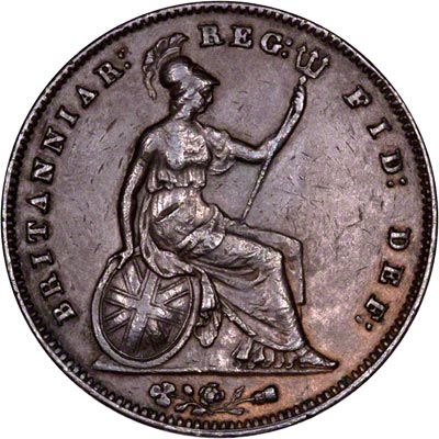 Reverse of 1854 Penny