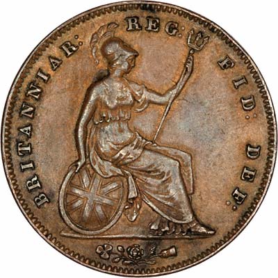 Reverse of 1855 Penny
