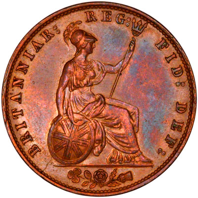 Reverse of 1858 Victoria Half Penny