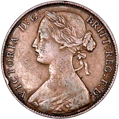 Obverse of 1860 Penny