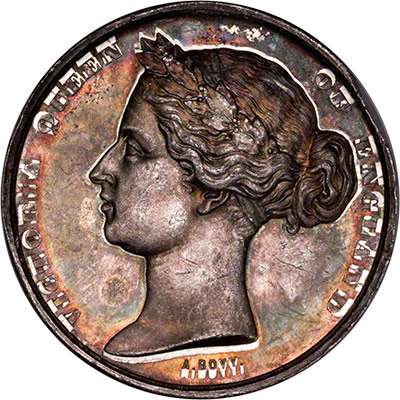Obverse of Victoria Coronation Medallion 1838
