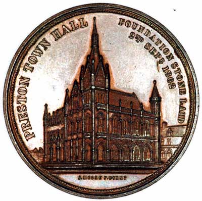 Obverse of Preston Guild Medallion 1862