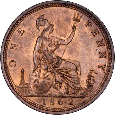 Reverse of 1862 Penny