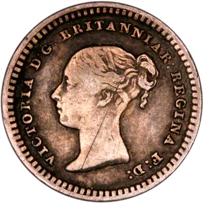 Obverse of 1862 Threehalfpence