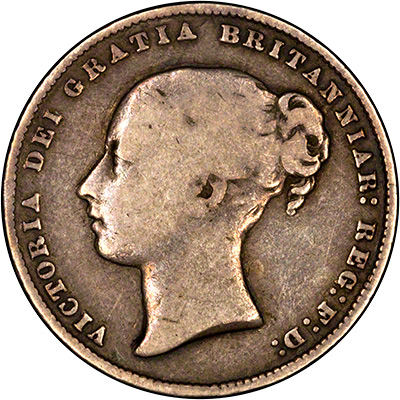 Obverse of 1866 Shilling
