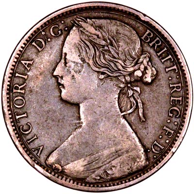 Obverse of 1868 Penny
