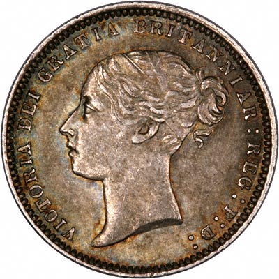 Obverse of 1871 Sixpence