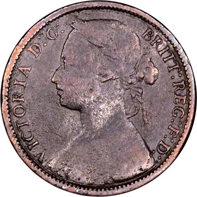 Obverse of 1874 Penny