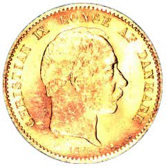 1876 Denmark 20 Kroner