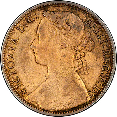 Obverse of 1876 Penny