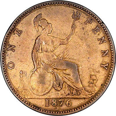 Reverse of 1876 Penny
