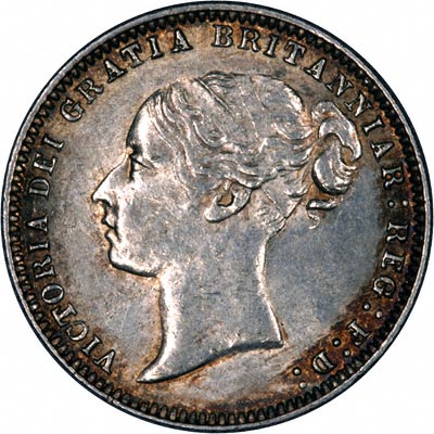 Obverse of 1877 Sixpence