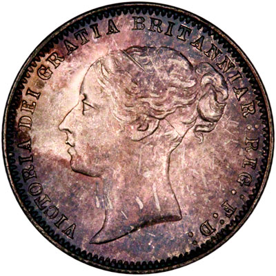 Obverse of 1878 Sixpence