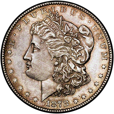 Obverse of 1878 - S American Morgan Type Silver Dollar