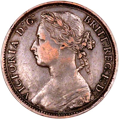 Obverse of 1880 Penny