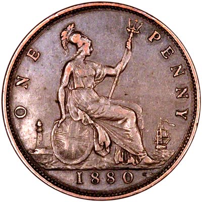 Reverse of 1880 Penny