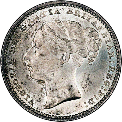 Obverse of 1881 Shilling