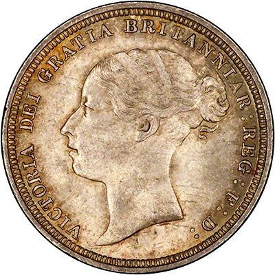 Obverse of 1881 Sixpence