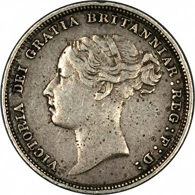 Obverse of 1883 Sixpence