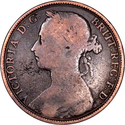 Obverse of 1884 Penny