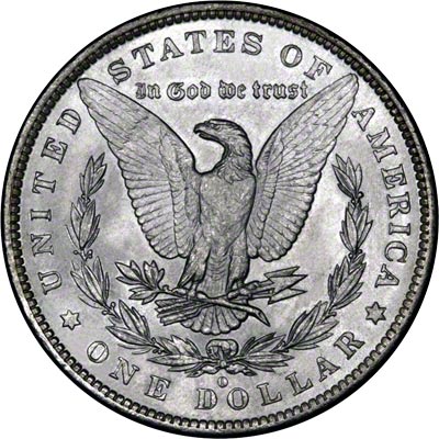 Reverse of 1884 - O American Morgan Type Silver Dollar