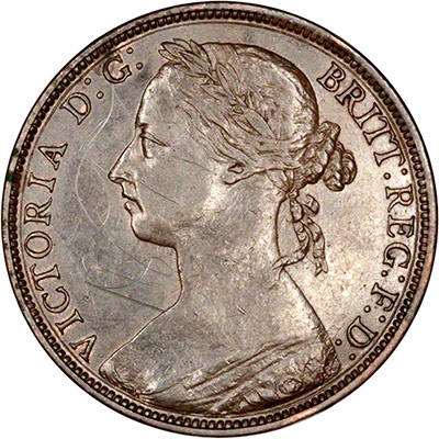 Obverse of 1885 Penny