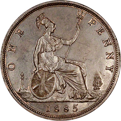 Reverse of 1885 Penny