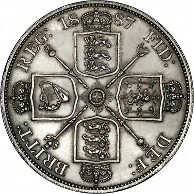 Reverse of 1887 Double Florin