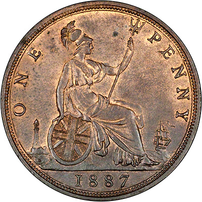 Reverse of 1887 Penny
