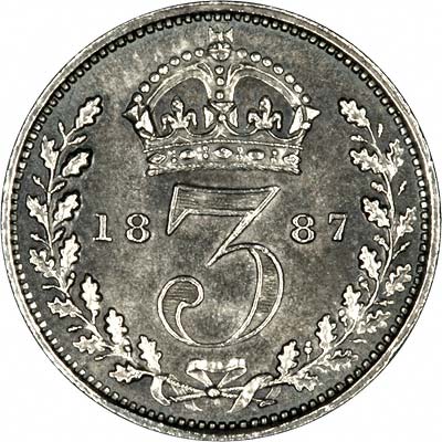 Our 1887 Silver Threepence Photograph