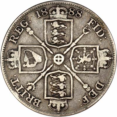 Reverse of 1888 Double Florin
